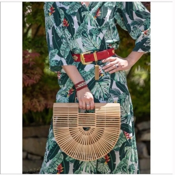 RACHEL ZOE PALM PRINT DUSTER COVER UP SZ OS - Picture 4 of 14